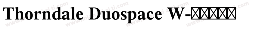 Thorndale Duospace W字体转换